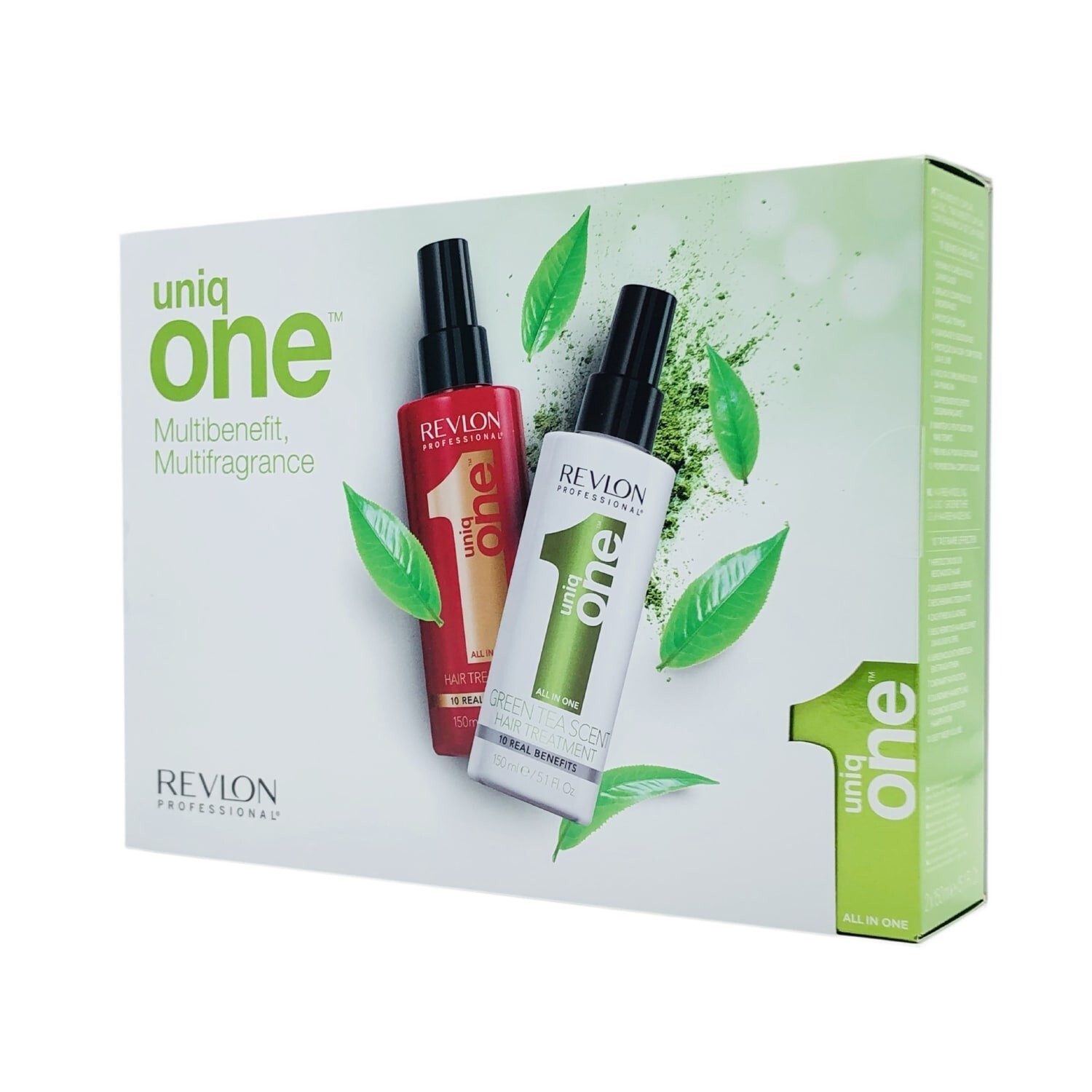 REVLON - UNIQ ONE - KIT GREEN TEA Hair Treatment + CLASSIC (150ml)