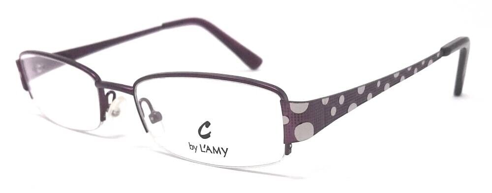 OCCHIALI DA VISTA DONNA L'AMY 8016 C01 VIOLA NYLOR RETTANGOLARE - ASTE A POIS