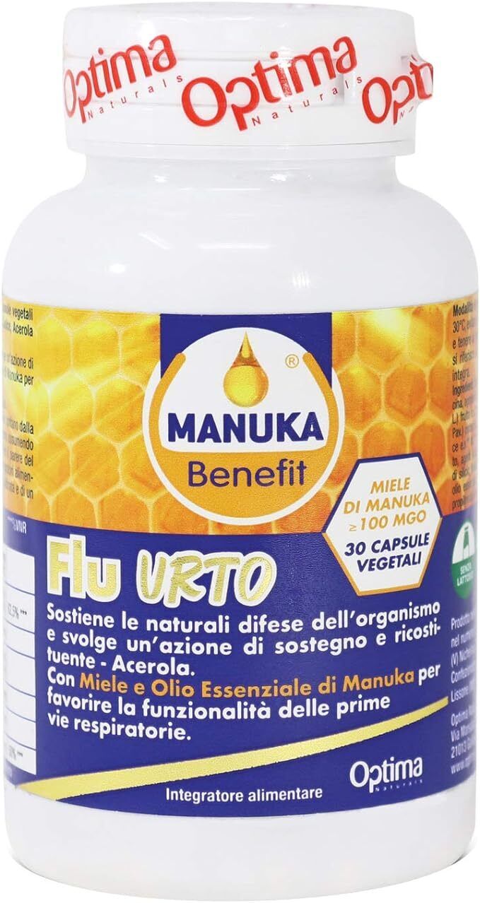 Miele di Manuka – Flu Urto - Difese Immunitarie 30 cps vegetali