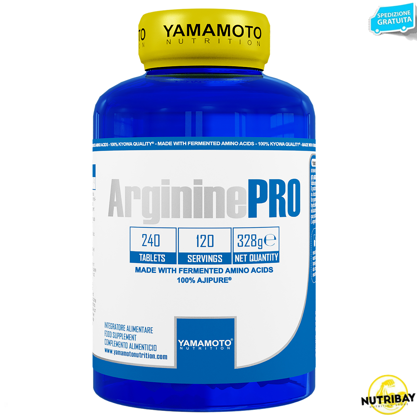 Yamamoto Nutrition Arginine Pro Ajinomoto® - 240 cpr ARGININA PURA