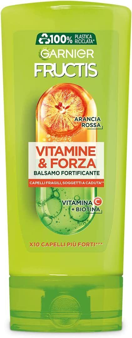 Garnier Fructis Vitamine&Forza, Balsamo Fortificante per Capelli Fragili 200 ml