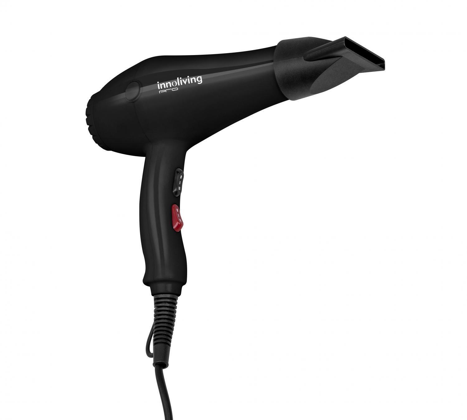 Phon Asciugacapelli Potenza 2000 W 2 Velocità Nero INN-607 Innoliving