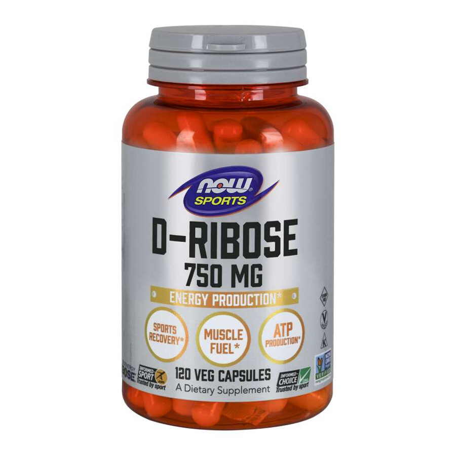 NOW FOODS D-Ribose Powder 750mg 120 caps - VITAMINE