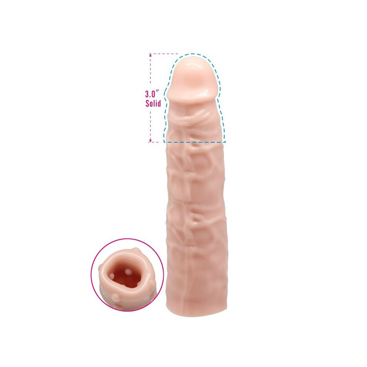 GUAINA FALLICA INDOSSABILE PROLUNGA PER ALLUNGARE IL PENE MAXI COCK SLAVE