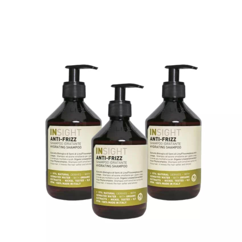 Trio Insight Anti Frizz Hydrating Shampoo 400ml-Trio shampoo anti-crespo