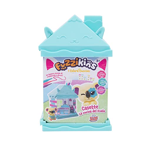 Grandi Giochi - Fuzzikins I Colora Cuccioli Casette, La Cucina Del Koala, Cuccioli Da Colorare, Lavare E Ricolorare - Fuz00002