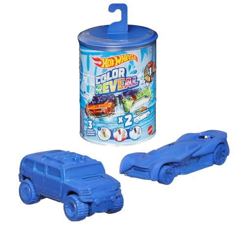 Hot Wheels Color Reveal Confezione Da 2 Veicoli In Scala 1:64, Macchinine Cambia Colore, Giocattolo Per Bambini 3+Anni, Gyp13