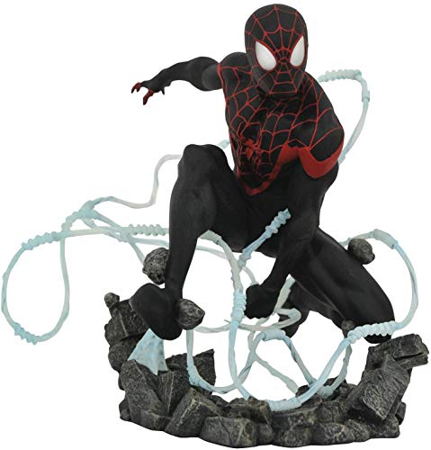 Diamond Select Toys Marvel Premier Collection Miles Morales Statue, Multicolore, 22.8 Cm