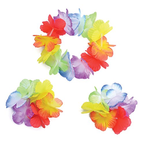 Bristol Novelty- Cavigliera Hawaiana, Multicolore, Taglia Unica, Ba115