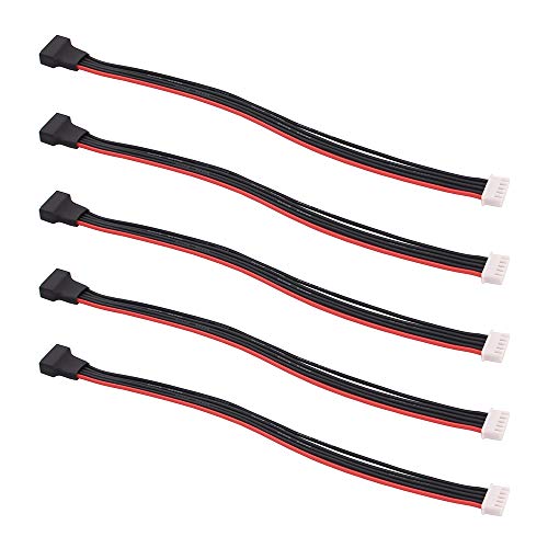 Olirc 5 Pezzi Jst-Xh 4S 20Cm 22Awg Lipo Equilibrio Filo Estensione Silicone Cavo Condurre Per Rc Batterie Carica (134-10)