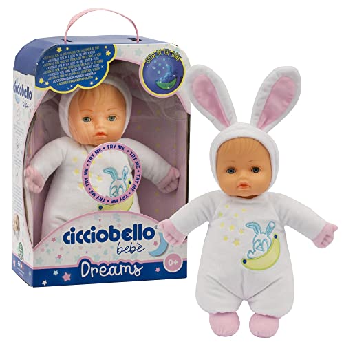 Cicciobello - Bebè Dreams Bambola Studiata Per I Più Piccoli, Per Neonati A Partire Da 0 Mesi, Morbida Con Dettagli Glow In The Dark, Colori Assortiti