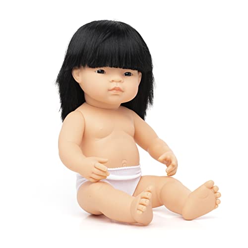 Miniland Miniland31056 38 Cm Asian Girl Doll Senza Biancheria Intima