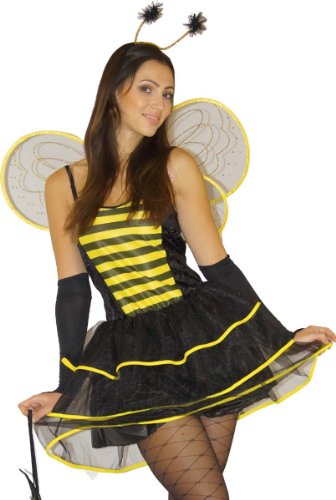 Maylynn 12204 - Costume Di Carnevale Da Ape - Sexy E Provocante - 5 Pezzi - Giallo - 42/44