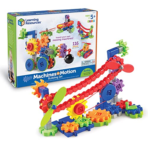 Learning Resources Set Di Costruzioni Con Macchine In Movimento Gears Gears Gears