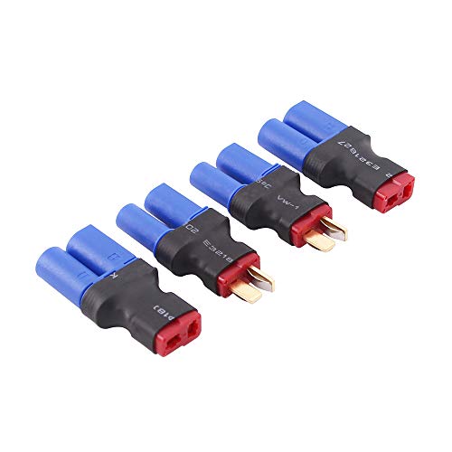 Olirc 4 Pezzi Ec5 A T-Plug Deans Style Maschio Femmina Rc Connettore Adattatore(C82-4)