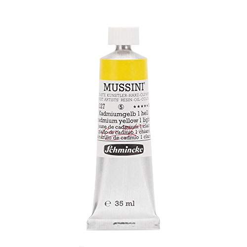 Schmincke Mussini - 35 Ml - Finest Artists’ Resin-Oil Colours - 227 G5 - Giallo Di Cadmio 1 Chiaro