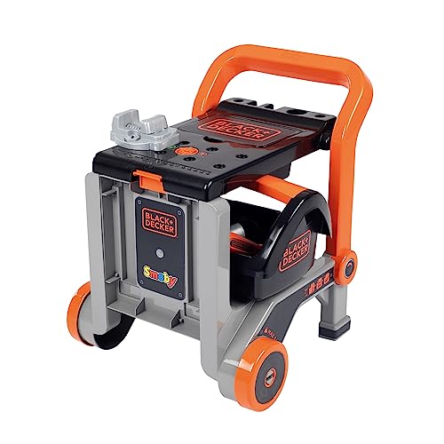 Smoby - Black+Decker - Carrello Manuale + Scatola 3 In 1