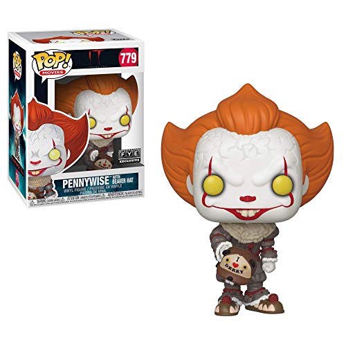 Funko Pop. Vinyl: Movies: It: Chapter 2 - Pennywise W/Beaver Hat W/Chase (Styles May Vary)