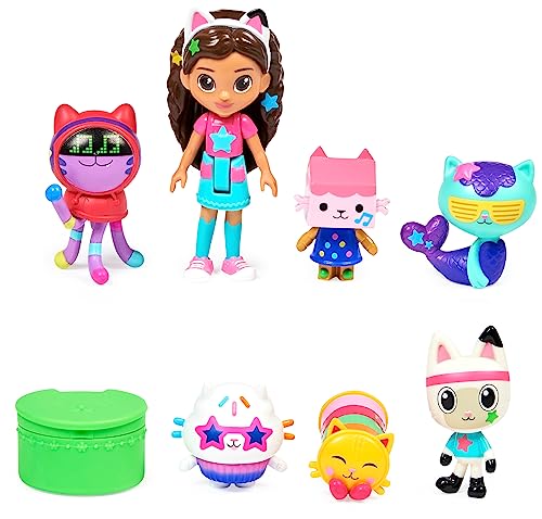 Gabby'S Dollhouse, Set Di Personaggi A Tema Festa Da Ballo Con Bambola Di Gabby, 6 Gatti Giocattolo E Accessori, Per Bambini Dai 3 Anni In Su, Multico