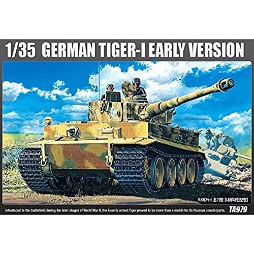 Academy Ac13265 - Modellino Carro Armato Tiger-I Incl. Soldatino, Scala 1/35