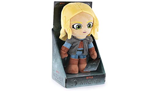 Barrado The Witcher - Peluche Dei Personaggi Di The Witcher 28Cm - Ciri, Geralt, Yennefer - Qualità Super Soft (28Cm Con Display, Cirilla)
