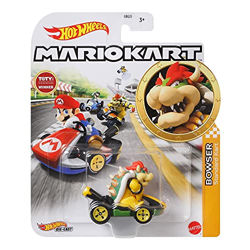 Hot Wheels Mario Kart Bowser In Standard Kart