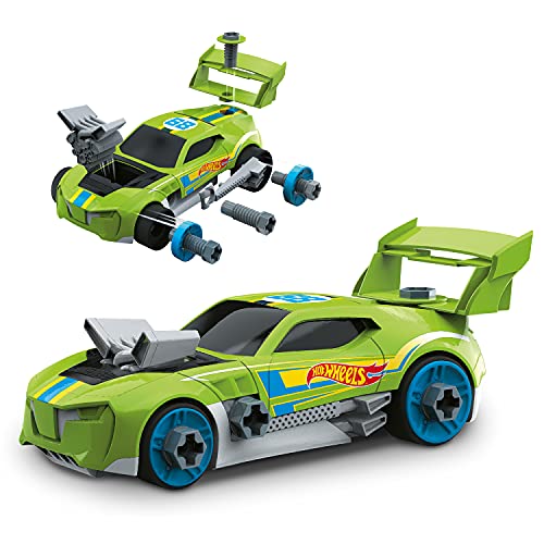 Mondo-25491 Hot Wheels Ready To Go Race Car Builder, Colore Livrea, 25491
