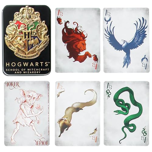 Paladone Hogwarts - Carte Da Gioco In Latta Nera