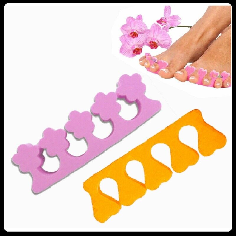 SEPARADITA SEPARA DITA 2 PZ. PEDICURE UNGHIE ESTETISTA NAIL ART TOE SEPARATOR