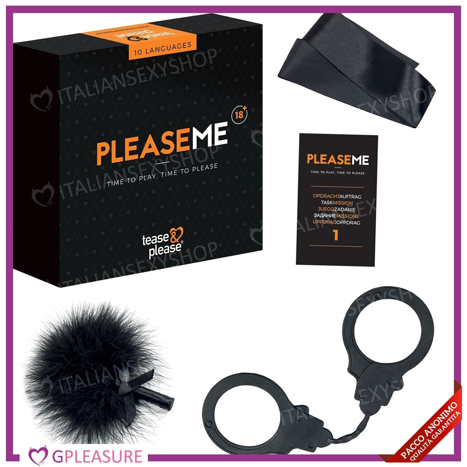 Pleaseme gioco da tavolo di coppia erotico - Adulti Sex Hot BDSM Manette Bondage