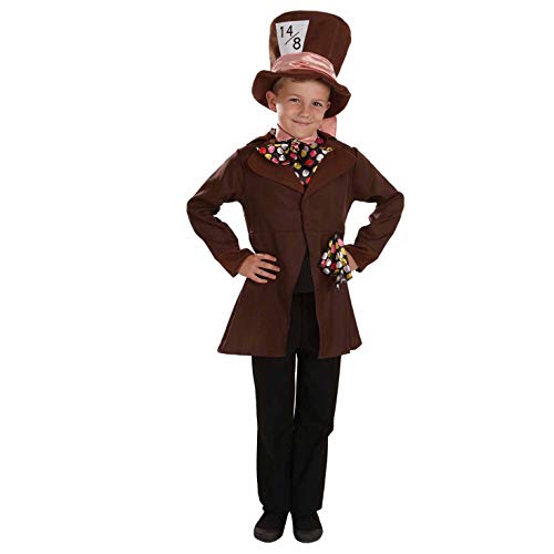 Fun Shack Costume Cappellaio Matto Bambino, Cappellaio Matto Costume Bambino, Vestito Carnevale Cappellaio Matto Bambino, Vestito Cappellaio Matto Bam