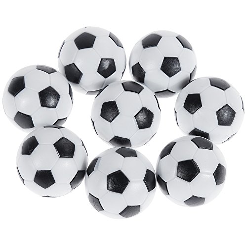 Goldge 8 Pcs Tischfußball Kickerbälle,Tischfußball Kugeln Mini Ball,Schwarz Und Weiß