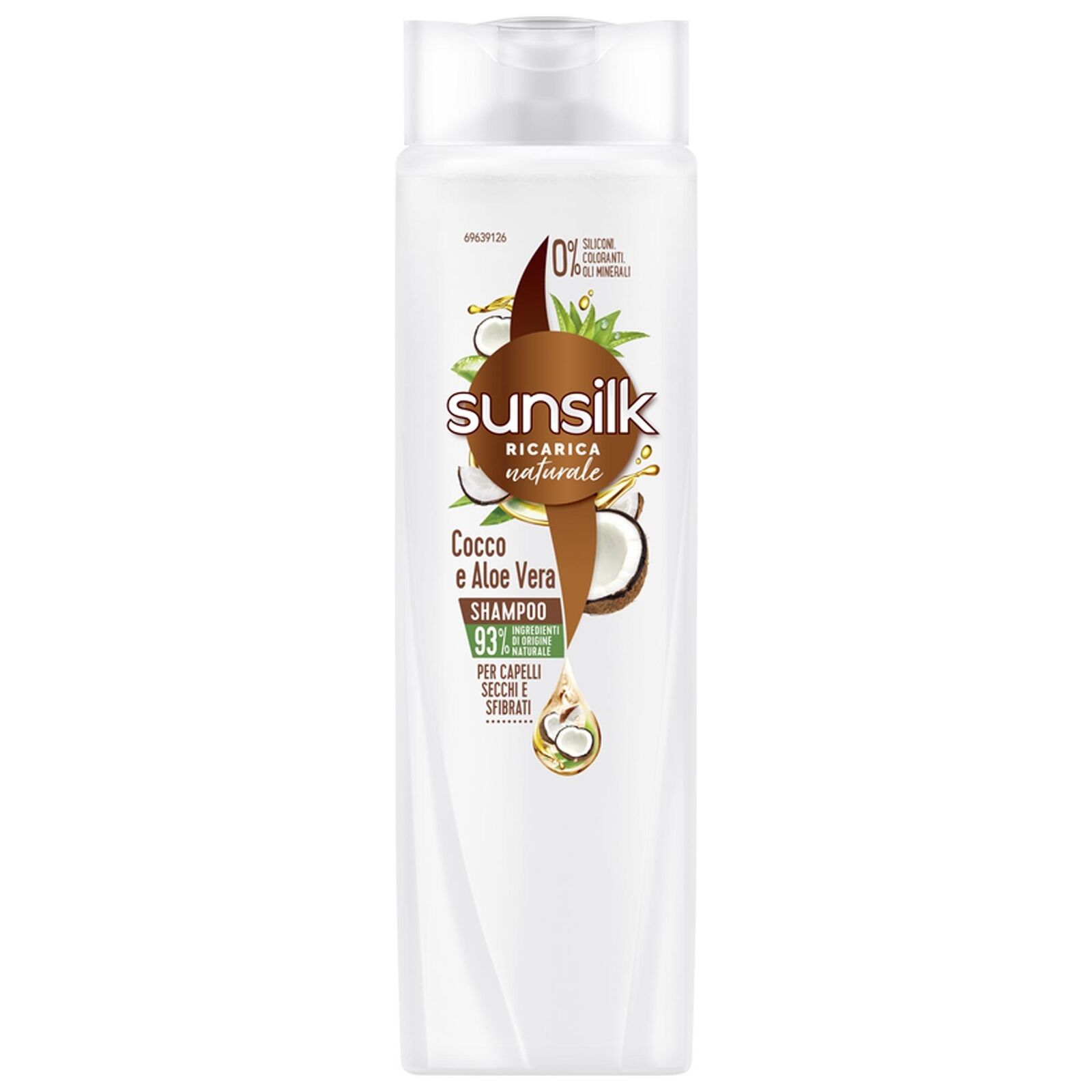 SUNSILK SHAMPOO PER CAPELLI CON COCCO E ALOE VERA - 250ML