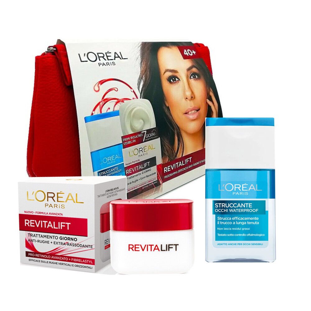 L'Oreal Paris Set Regalo Crema Viso Antiage Struccante Occhi Delicato