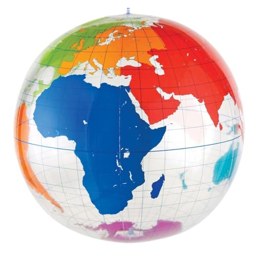 Learning Resources Mappamondo Gigante Scrivibile E Gonfiabile
