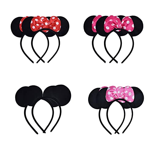 Kaluroil 8 Pcs Orecchie Di Minnie Topolino Topolino Festa Di Compleanno Decorazione Minnie Cerchietti Di Minnie Mouse Accessori Della Festa Di Topolin