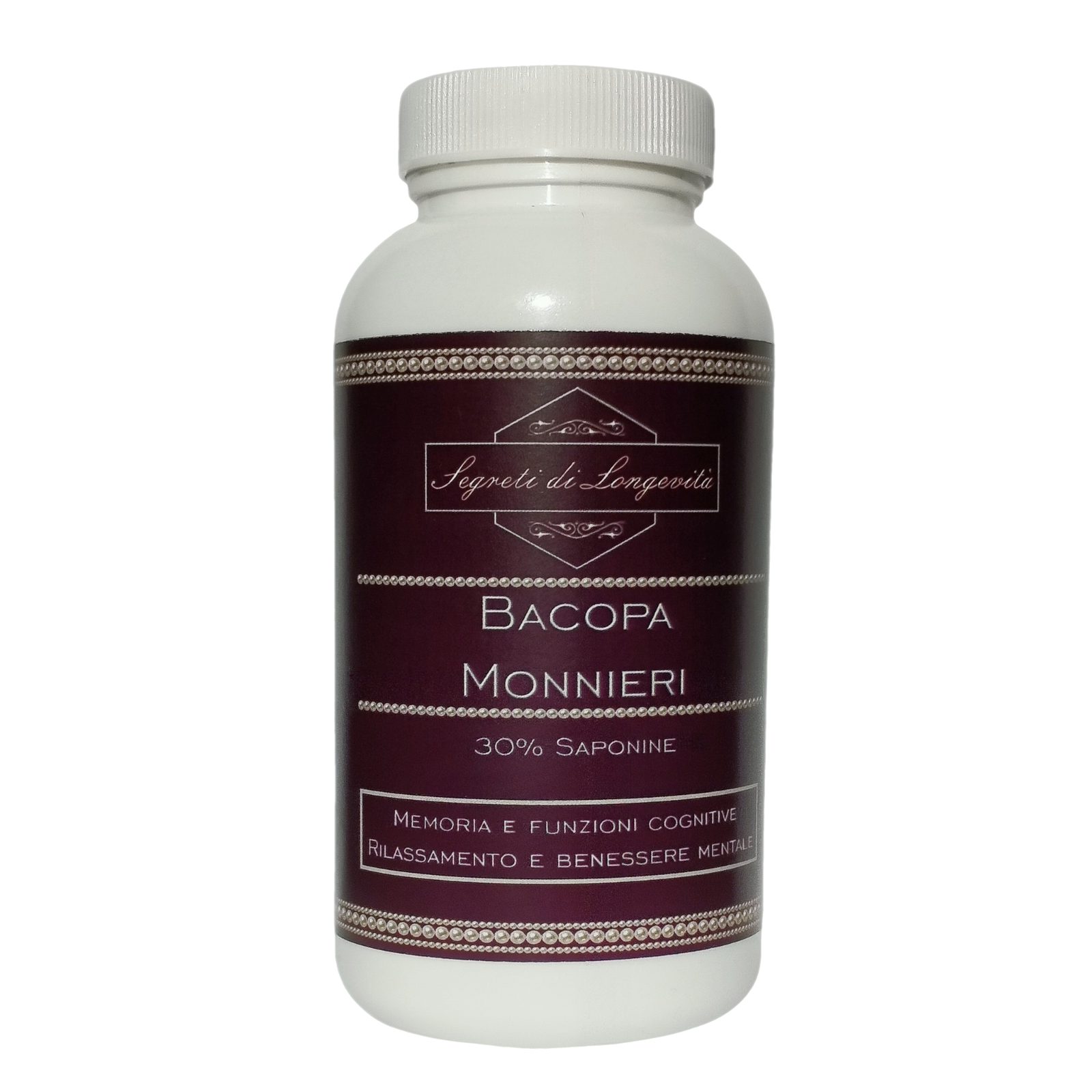 Bacopa monnieri - estratto 30% Bacosidi - 90 capsule 500mg senza additivi