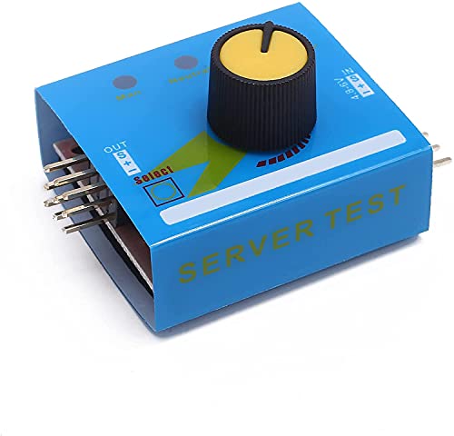 Yunique Green-Clean-Power - Tester Servo 3Ch 4.8V-6V | Esaminatore Esc Analogico E Digitale | Ideale Per Ccpm Elicotteri, Batterie Tablet, Wltoys 1440