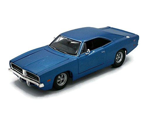 Maisto Modellino In Scala Compatibile Con Dodge Charger R/T 1969 Metallic Blue 1:25 Mi31256Bl