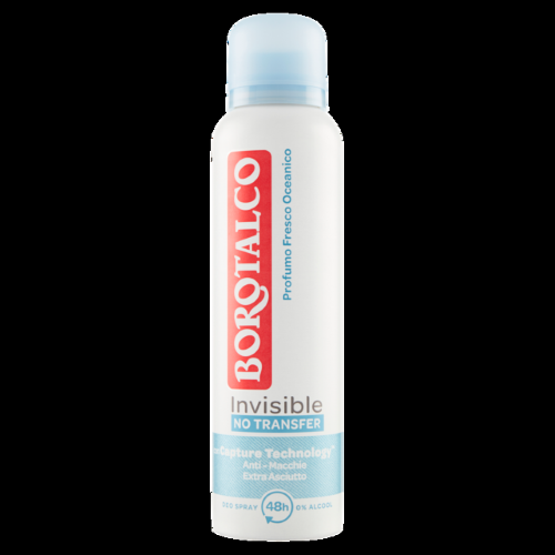 Borotalco Deo Spray Invisible No Transfer Profumo Fresco Oceanico 150ml