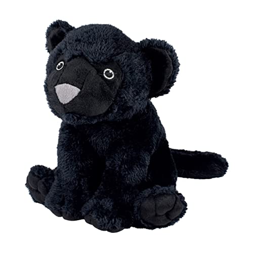 Deluxebase Ecobuddiez - Pantera Animali Morbidi Di Peluche Piccoli Ricavati Da Bottiglie Di Plastica Riciclate. Regalo Eco-Friendly Coccoloso E Simpat