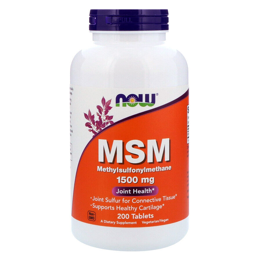 NOW Foods MSM 1500mg  200 Tablets NOW2131