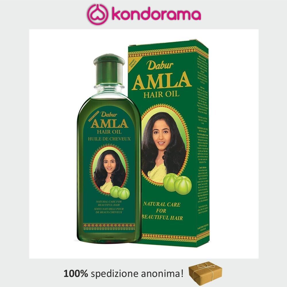Dabur AMLA hair oil olio naturale per capelli lunghi indian gooseberry uva spina