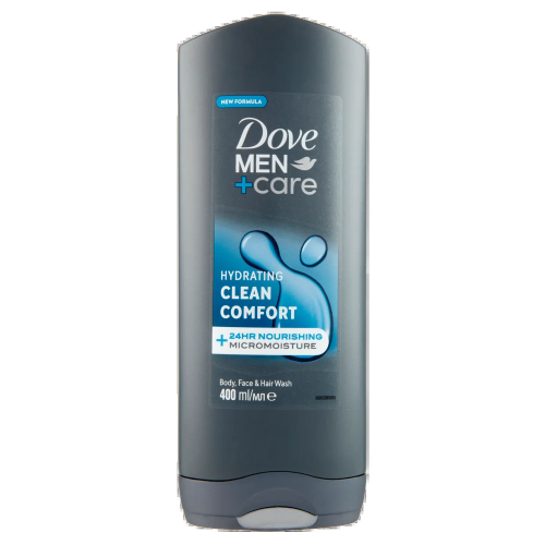 Dove Men+Care Hydrating Clean Comfort Body, Face & Hair Wash 400ml