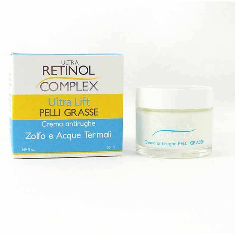 Ultra retinol complex crema antirughe lift pelli grasse zolfo e acque termali