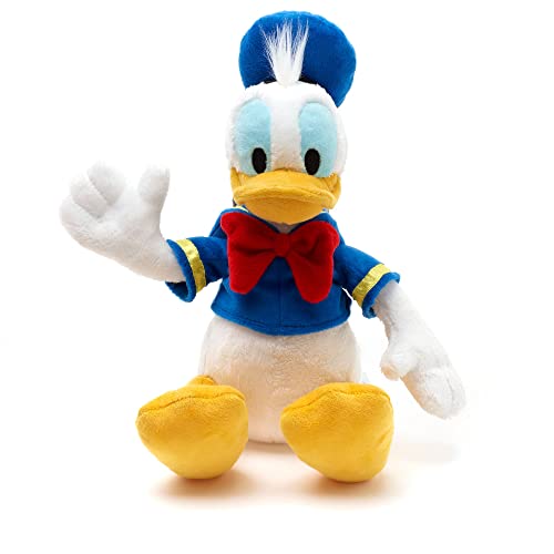 Disney Store Peluche Ufficiale Piccolo Per Bambini Paperino, 32 Cm, Personaggio Coccoloso Con Finitura Morbida E Dettagli Ricamati, Classica Casacca D