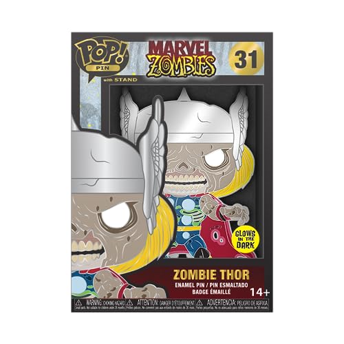 Loungefly Large Enamel Pin Marvel: Zombie Thor - Thor - Marvel Zombies Spille Smaltate - Spilla Da Collezione Carina - Per Gli Zaini & Borse - Idea Re