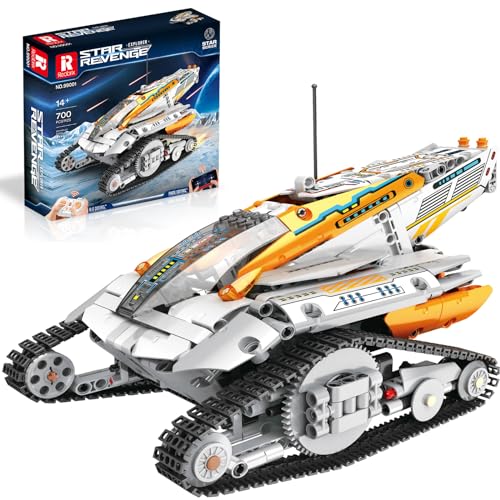 Reobrix 99001 Star Series Explorer Roving Vehicle - Set Di Mattoncini Spaziali Radiocomandati Da App, Set Di Azione Per Giochi, Compatibile Con Lego (