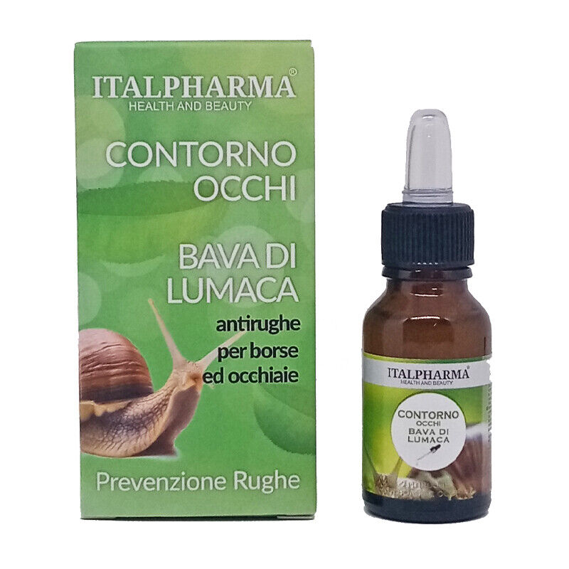 ITALPHARMA Contorno Occhi BAVA DI LUMACA prevenzione rughe con contagocce 15ml