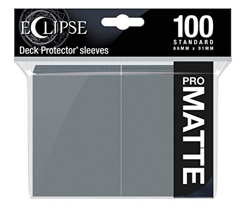 Ultra Pro Confezione Da 100 Maniche Opache Standard Eclipse-Grigio Fumo, Colore, 15623